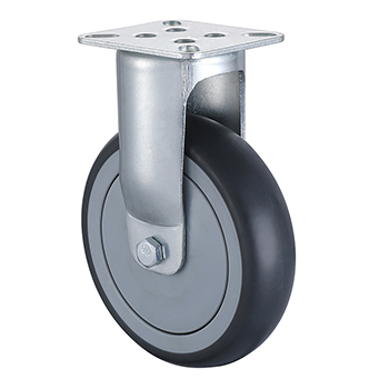 Fixed Castor 75mm Load 75kg Thermoplastic Rubber wheels