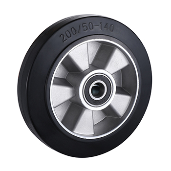 Elastic Rubber Wheel 250mm Load 550kg