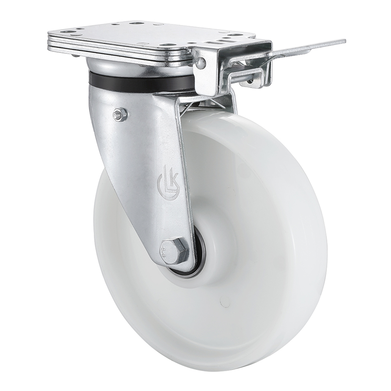 Heavy Duty Swivel Casters with Central Lock 160mm Load 800kg Polyamide Wheel Price