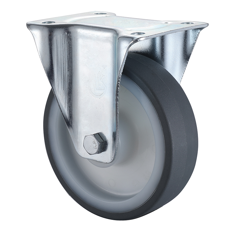 L&K Best Heavy Duty Grey Thermoplastic Polyurethane Fixed Castors 80mm Load 180kg