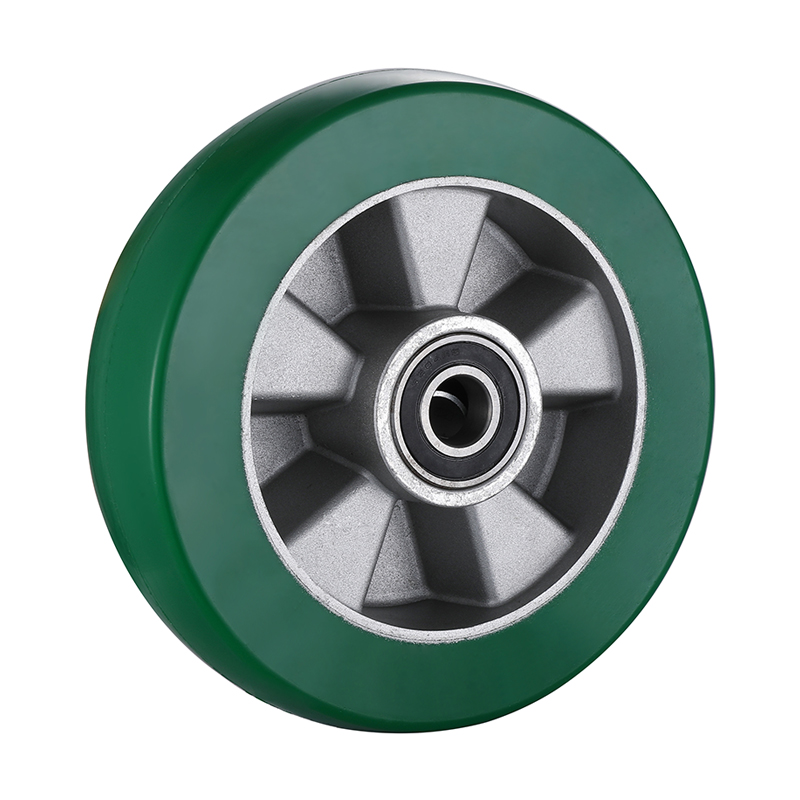 LK 300mm Green Elastic Polyurethane Wheels Load 750kg Wholesale