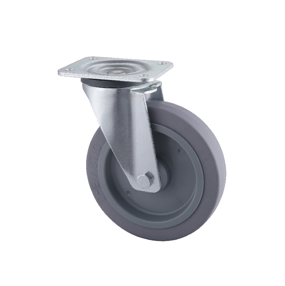 Wholesale Industrial Grey Elastic Rubber Swivel Castors