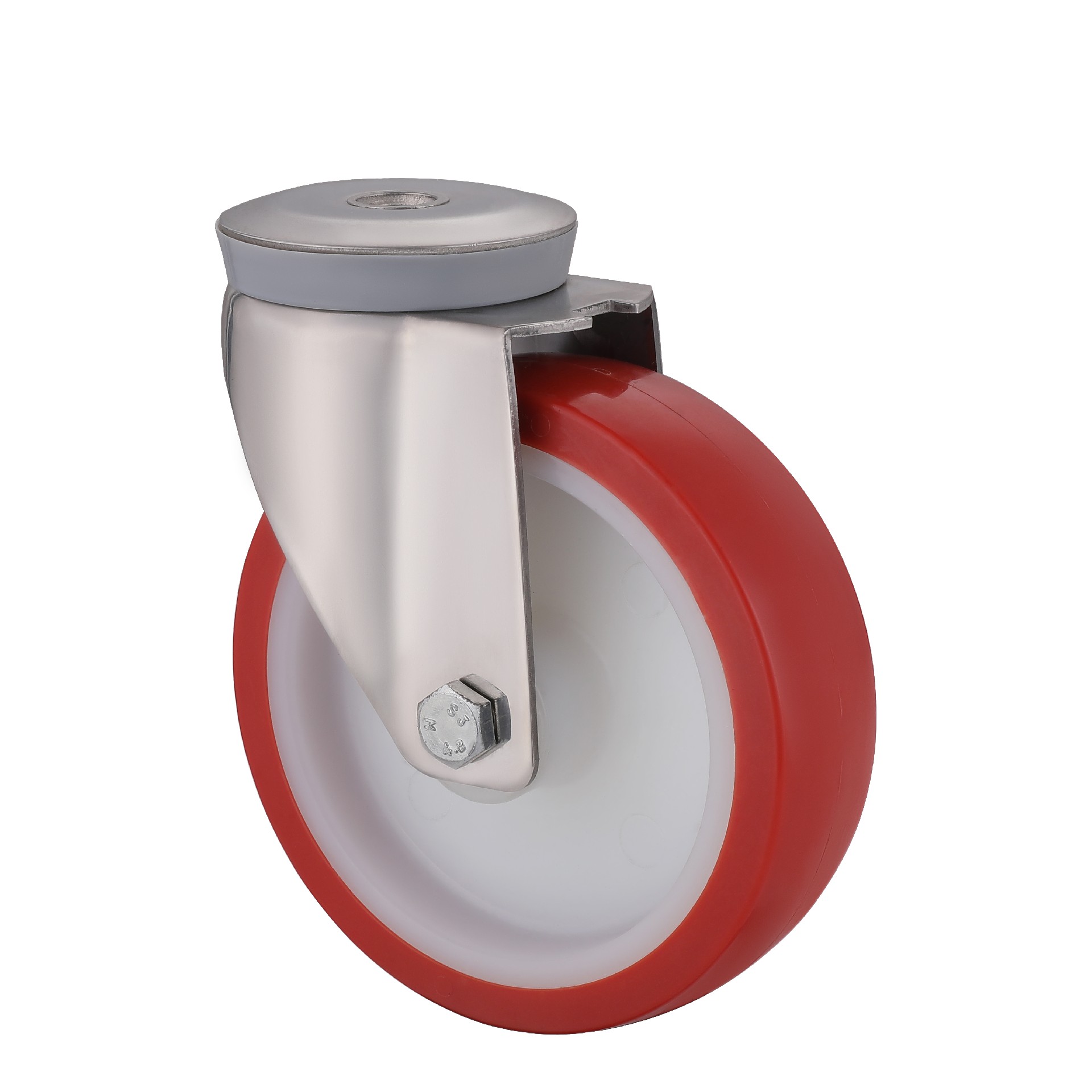 stainless steel thermoplastic polyurethane bolt hole castor wheels diameter 80mm to 200mm load capacity 120kg to 300kg fast delivery for trolley L&K supplier