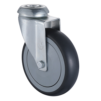 Institutional ф13 Bolt Hole Grey Thermoplastic Rubber Castors with Dust Cover ( Reliable )