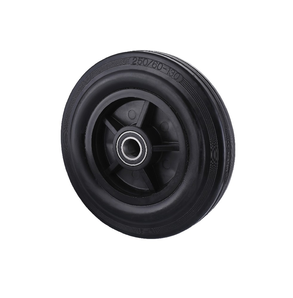 BA Series Black Solid Rubber  Wheels