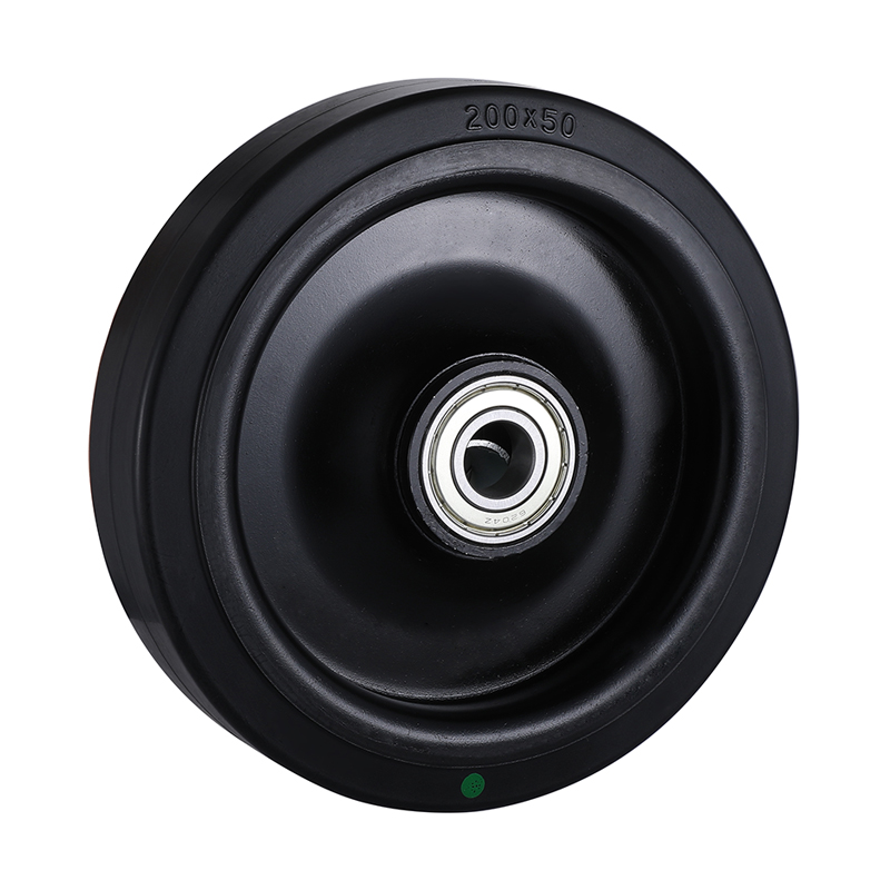 ED Black Elastic Rubber  Wheels