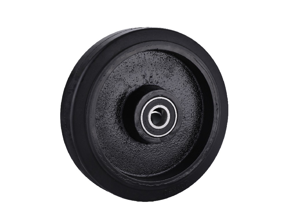 EE Black Elastic Rubber  Wheels