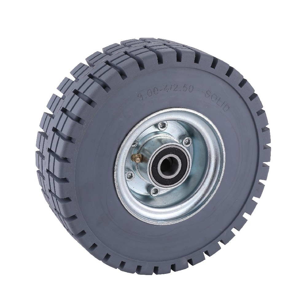 EK Grey Elastic Rubber  Loaded  Wheels